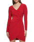 Twist-Front Knit Dress Красный, 14 - фото #4