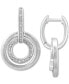 ფოტო #1 პროდუქტის EFFY® Diamond Interlocking Circle Hoop Earrings (1/6 ct. t.w.) in Sterling Silver