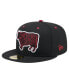 Фото #1 товара Men's Black Round Rock Express Theme Night Briskets 59FIFTY Fitted Hat