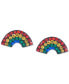 ფოტო #1 პროდუქტის Crystal Rainbow Stud Earrings in Sterling Silver