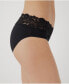 Фото #4 товара Women's Lace Waist Brief 3-Pack
