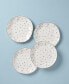 Blue Bay Dots Dinner Plates, Set of 4