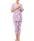 Maternity Koi Nursing Pajama Set