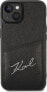 Karl Lagerfeld Etui Karl Lagerfeld KLHCP14MCSSK Apple iPhone 14 Plus hardcase czarny/black Signature Logo Cardslot