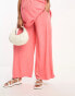 Фото #3 товара Vero Moda Maternity shirred wide leg trouser in coral