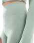 Фото #5 товара ASOS DESIGN seamless sculpting flat leggings co-ord in sage