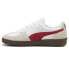 Puma Palermo Lace Up Mens Beige, Red, White Sneakers Casual Shoes 39646405