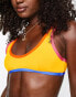 It's Now Cool Premium 90s duo crop bikini top in yellow