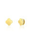 ფოტო #3 პროდუქტის Gold Clover Earrings