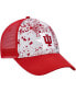 Фото #4 товара Men's Gray, Crimson Indiana Hoosiers Love Fern Trucker Snapback Hat