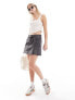 Levi's Recrafted icon denim skirt in black grey wash