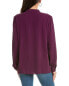 Фото #2 товара Eileen Fisher Mandarin Collar Silk Boxy Shirt Women's