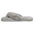 Фото #6 товара Puma Fluff Flip Flop Womens Grey Casual Slippers 384938-04