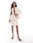 River Island linen blazer in cream