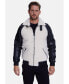Фото #1 товара Men's Shearling Jacket, Silky Black With White Curly Wool