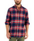 Фото #1 товара Men's Regular-Fit Plaid Flannel Shirt, Created for Macy's