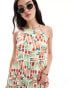 Vero Moda allotment halter maxi dress in tomatina print TOMATINA, S - EU 36 - фото #3