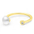 Delicate gold plated ring with real pearl RI103Y