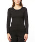 ფოტო #1 პროდუქტის Women's Ribbed Scoop-Neck Sweater, Regular & Petites