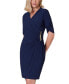 Women's Elbow-Sleeve Sheath Dress