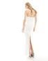 Фото #2 товара Lioness ruched halterneck maxi dress in white