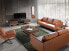 Фото #3 товара 3-Sitzer-Sofa aus Leder mit Stahlbeinen