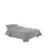 Фото #2 товара Комплект чехлов для одеяла Alexandra House Living Lyon Жемчужно-серый 105 кровать 4 Предметы