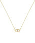 ფოტო #1 პროდუქტის All Knowing Eye Faux Cubic Zirconia Necklace