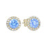 Фото #1 товара Stunning earrings in yellow gold with zircons 239 001 00957 0000500