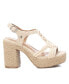 Фото #1 товара Women's Heeled Jute Platform Sandals By