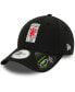 Фото #1 товара Men's Black Manchester United Wordmark 9FORTY Adjustable Hat