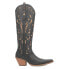Фото #1 товара Dingo Rhymin Embroidered Snip Toe Cowboy Womens Black Casual Boots DI201-001