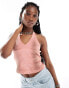 Фото #1 товара COLLUSION wash halter summer top in pink