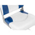 Фото #5 товара Fotel siedzisko składane do łodzi motorówki 50 x 42 x 51 cm biało-niebieskie 2 szt.