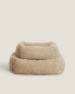 Faux shearling pet bed