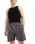 Фото #1 товара Calvin Klein pure cotton sleep shorts in charcoal