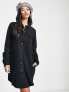 Фото #4 товара Vero Moda button through shirt mini dress in black