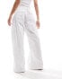 Cotton On relaxed summer cargo pants in white linen