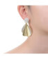 Exquisite 14K Gold-Plated Cubic Zirconia Extra Large Dangle Earrings