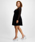 Фото #3 товара Trendy Plus Size Square-Neck Back-Cutout Dress