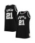Men's Tim Duncan Black San Antonio Spurs Big and Tall 1998-99 NBA 75th Anniversary Diamond Swingman Jersey