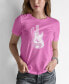 ფოტო #1 პროდუქტის Women's Word Art Bass Guitar T-shirt