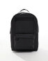 Pull&bear zip pocket back pack in black