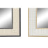 Фото #5 товара Настенное зеркало DKD Home Decor 56 x 2 x 76 cm Стеклянный Серый Коричневый Белый полистирол (4 Предметы)