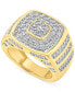 ფოტო #1 პროდუქტის Men's Diamond Multi-Cluster Statement Ring (2 ct. t.w.) in 10k Gold