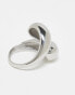 Фото #3 товара ASOS DESIGN waterproof stainless steel wrap around ring in silver tone