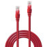 Фото #2 товара Lindy 30m Cat.6 U/UTP Cable - Red - 30 m - Cat6 - U/UTP (UTP) - RJ-45 - RJ-45