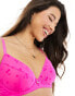 Фото #4 товара Boux Avenue Valentines Nadia cherry flock plunge non-padded bra in pink