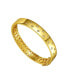 14k Yellow Gold Plated with Cubic Zirconia Starry Sky Bangle Bracelet