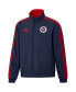 Men's Navy and Red New England Revolution 2023 On-Field Anthem Full-Zip Reversible Team Jacket